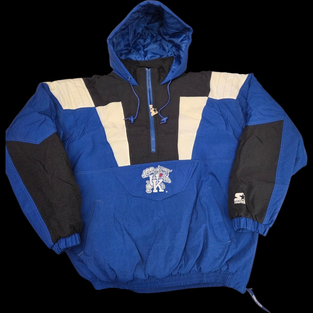 Vintage Starter Kentucky Wildcats Pullover Jacket XL‎ 90s NCAA
